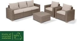 Allibert California Loungeset - 5 Personen - Cappuccino 21 Allibert California Loungeset - 5 Personen - Cappuccino -Gardena Winkel 1200x648 4