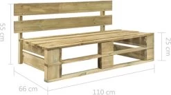 VidaXL Tuinbank Pallet Hout -Gardena Winkel 1200x672