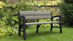 Keter Montero Tuinbank - 3-personen - 150x62,5x89cm – Grafiet -Gardena Winkel 1200x675 3