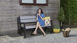 Keter Montero Tuinbank - 3-personen - 150x62,5x89cm – Grafiet -Gardena Winkel 1200x675 4