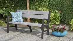 Keter Montero Tuinbank - 3-personen - 150x62,5x89cm – Grafiet -Gardena Winkel 1200x675 5