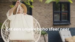 Vita5 Macramé Hangstoel - Voor Binnen En Buiten - Zonder Standaard - Incl. Kussen, Boekenvak En Beschermhoes - Tot 150kg - Beige 23 Vita5 Macramé Hangstoel - Voor Binnen En Buiten - Zonder Standaard - Incl. Kussen, Boekenvak En Beschermhoes - Tot 150kg - Beige -Gardena Winkel 1200x675 9