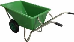 Kruiwagen Met Dubbel Luchtwiel Stal Eco Groen 160 Liter -Gardena Winkel 1200x681 2