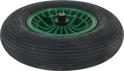 FORT 2PLy Kruiwagenwiel 400x100mm, Kunststof Velg, Kleur Groen, Luchtband -Gardena Winkel 1200x684 3