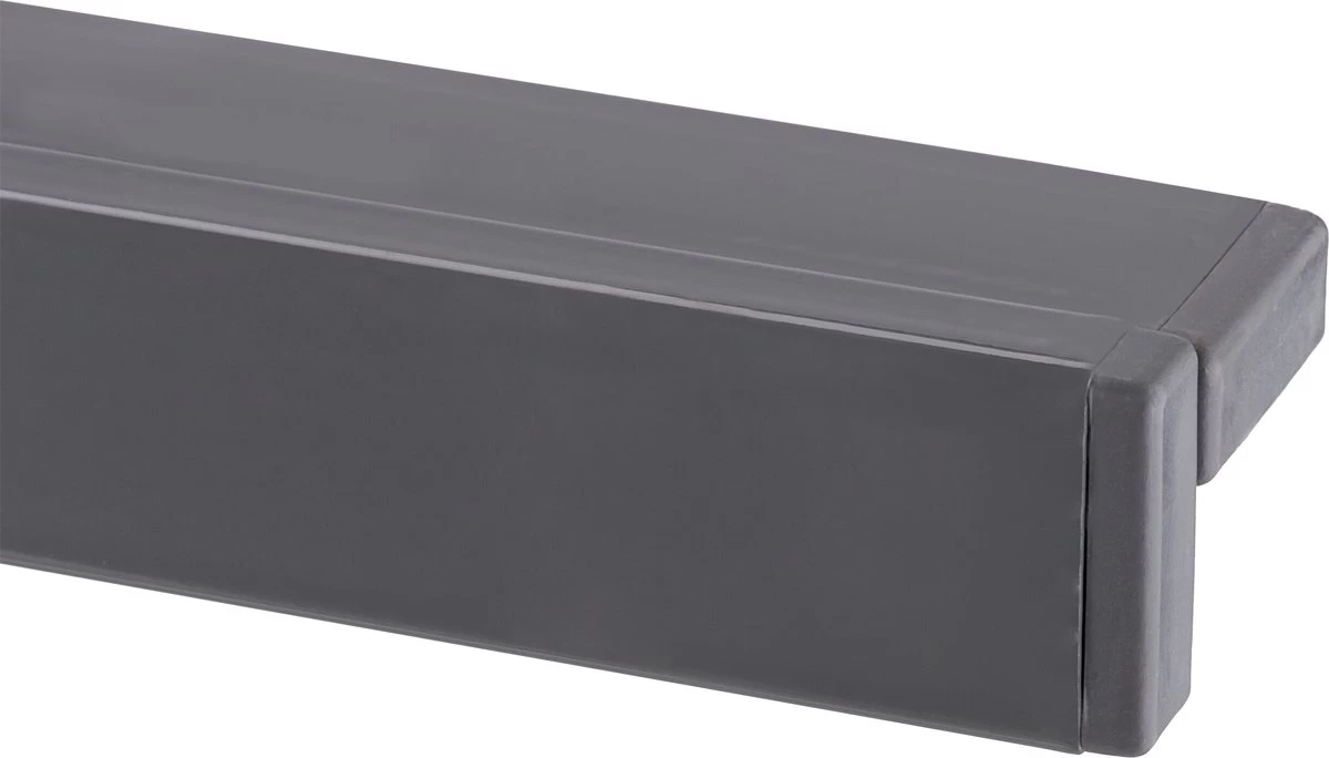 Relaxdays Tuintafel Vierkant - Grijze Buitentafel - Eettafel Tuin - Moderne Balkontafel 3 Relaxdays Tuintafel Vierkant - Grijze Buitentafel - Eettafel Tuin - Moderne Balkontafel - Afbeelding 3