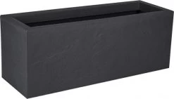 EDA Plantenbak - Bloembak - 25L - 59 X 19,5 X 22,8 Cm - Antraciet