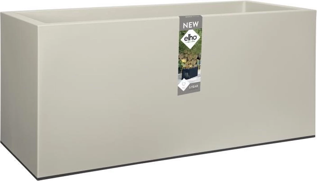 Elho Vivo Matt Finish Lang Wielen 90 - Grote Staande Plantenbak Voor Binnen & Buiten - Gemaakt Van Gereycled Plastic - L 39 X W 88 X H 41 Cm - Wit 9 Elho Vivo Matt Finish Lang Wielen 90 - Grote Staande Plantenbak Voor Binnen & Buiten - Gemaakt Van Gereycled Plastic - L 39 X W 88 X H 41 Cm - Wit - Afbeelding 9