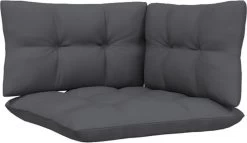 VidaXL 3-delige Loungeset Met Kussens Massief Grenenhout Zwart -Gardena Winkel 1200x695
