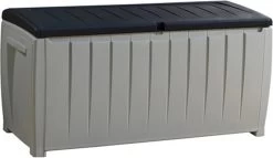 Keter Novel Opbergbox - 340L - 124x55x62.5cm - Grijs 22 Keter Novel Opbergbox - 340L - 124x55x62.5cm - Grijs -Gardena Winkel 1200x696 1