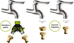 G-Flex Flexibele Tuinslang - Waterslang - 8 Verschillende Sproeistanden - Inclusief Opbergtas/splitter/Koppelstuk/Houder/Rubbers - 30 Meter -Gardena Winkel 1200x703