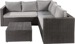 Central Park Hoekbank Loungeset Alea Grijs Staal/riet 3-delig -Gardena Winkel 1200x714 1
