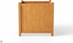 Houten Plantenbak Met Wieltjes 50x50 - Geolied Duurzaam FSC Acaciahout – Bloembak Buiten - Plantenbakken Buiten - Perfecthomeshop -Gardena Winkel 1200x720 4