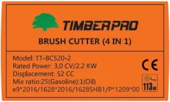 TIMBERPRO – 2in1 - Bosmaaier - Kantenmaaier - Benzine - 52 Cc - Draad En Mes - 3,0 PK -Gardena Winkel 1200x721 7