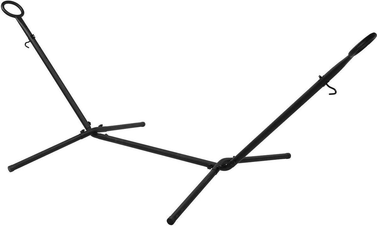 Pro Garden Standaard Voor Hangmat / Hangmat Standaard - Metaal - Zwart 1 Pro Garden Standaard Voor Hangmat / Hangmat Standaard - Metaal - Zwart