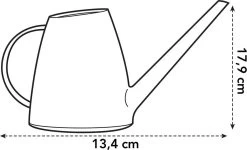 Elho Brussels Gieter 1,8l - Gieter Voor Binnenkweken En Oogsten - Ø 33.0 X H 17.0 Cm - Zwart/Antraciet -Gardena Winkel 1200x728 2