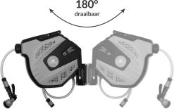 CoolHome Wandslangenbox 15 Meter + 1,5 Meter - Tuinslang Met Haspel- Slangenhouder 180° Draaibaar - Tuinslanghaspel Zwart - Grijs -Gardena Winkel 1200x751 4