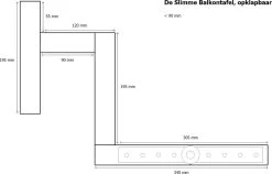 GoudmetHout Inklapbare Balkontafel - Balkonbar - Balkon Tafel - 99 Cm - Hout - Transparant Wash - Reling Smal 10 GoudmetHout Inklapbare Balkontafel - Balkonbar - Balkon Tafel - 99 Cm - Hout - Transparant Wash - Reling Smal -Gardena Winkel 1200x767