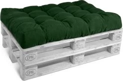 Beautissu Style – Palletkussen Set – 1x Zitkussen 120x80 Cm & 1x Rugkussen 120x40 Cm – Donker Groen -Gardena Winkel 1200x787 1