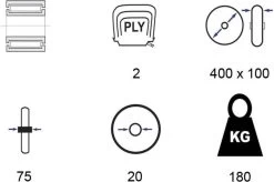 Kruiwagen Wiel 4.00 - 8 Luchtband Lijnprofiel - Asdiameter 20mm -Gardena Winkel 1200x795 3