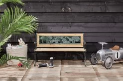 LIFA GARDEN Tuinbank Voor 2 Kinderen | Kinderbank Van Onbewerkt Hout En Ijzer | Nostalgische Tuinbank Met Jungle Afbeelding In De Rugleuning | Tuinbank Om Te Beitsen | 82 X 39 X 50 Cm -Gardena Winkel 1200x799 5