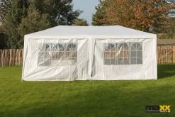 MaxxGarden Partytent - Paviljoen - 300 X 600 X 250 Cm - Met Zijwanden - Waterdicht Pro - 32mm Buizen – Wit -Gardena Winkel 1200x800 177