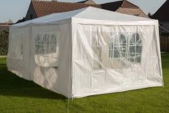 MaxxGarden Partytent - Paviljoen - 300 X 600 X 250 Cm - Met Zijwanden - Waterdicht Pro - 32mm Buizen – Wit -Gardena Winkel 1200x800 178
