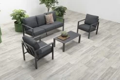 Garden Impressions Durban Loungeset - 4-delig - Zwart -Gardena Winkel 1200x800 206
