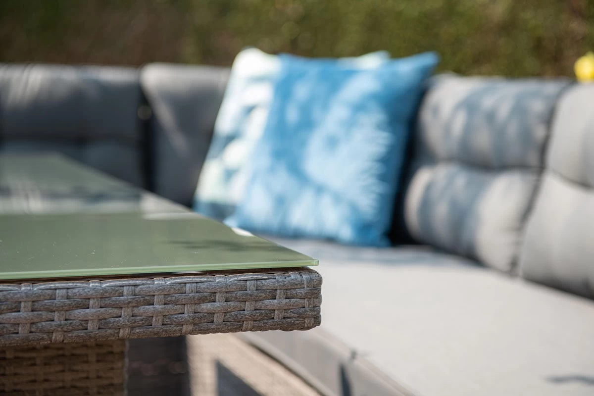 Garden Impressions Lapa Lounge Dining Set 5-delig - Wicker - Grijs 4 Garden Impressions Lapa Lounge Dining Set 5-delig - Wicker - Grijs - Afbeelding 4