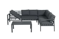 Garden Impressions Lexinton Loungeset - Verstelbaar - Aluminium - Zwart -Gardena Winkel 1200x800 228