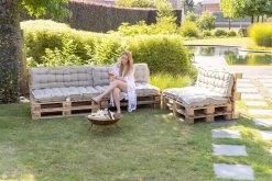 MaxxGarden Palletkussen - Rugkussen Loungeset Bank - Palletsofa - 120x40cm - Taupe -Gardena Winkel 1200x800 264