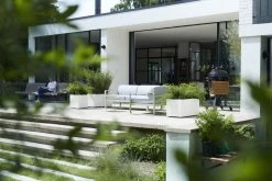 Elho Vivo Structure Finish Lang 90 - Plantenbak Voor Binnen & Buiten - Ø 88 X H 41 - Wit -Gardena Winkel 1200x800 341