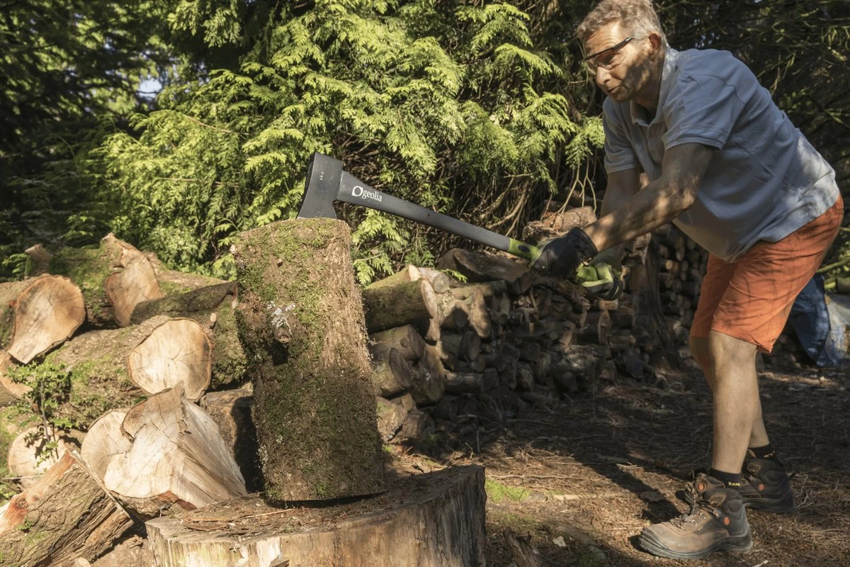 GEOLIA - Bijl - Bijl - Staal - Glasvezelsteel - 2,2 Kg Met Een Stalen Kop Van 1,6 Kg - Bijlen - Grote Bijl - Kloofhamer - Kloofbijl - Kloofbijl 6 GEOLIA - Bijl - Bijl - Staal - Glasvezelsteel - 2,2 Kg Met Een Stalen Kop Van 1,6 Kg - Bijlen - Grote Bijl - Kloofhamer - Kloofbijl - Kloofbijl - Afbeelding 6