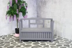 SenS-Line - Tuinbank - Pinokkio Houten Bankje - 113 X 40 X 75 Cm - Grijs -Gardena Winkel 1200x800 46