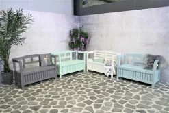 SenS-Line - Tuinbank - Pinokkio Houten Bankje - 113 X 40 X 75 Cm - Grijs -Gardena Winkel 1200x800 48