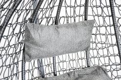 Hangstoel - Ei Stoel - Met Grijze Standaard & Kussens - Tot 125kg -Gardena Winkel 1200x800 65