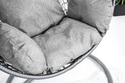 Hangstoel - Ei Stoel - Met Grijze Standaard & Kussens - Tot 125kg -Gardena Winkel 1200x800 66