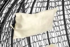 Hangstoel - Ei Stoel - Met Frame - Zwart Beige - Tot 125 Kg -Gardena Winkel 1200x800 74