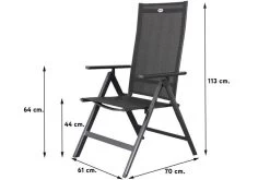 Hartman Aruba Aluminium Tuinstoel - Antraciet Verstelbaar -Gardena Winkel 1200x800 87