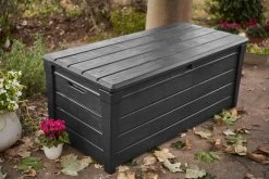 Keter Brightwood Opbergbox - 455L - 145x69,7x60,3 Cm - Grafiet -Gardena Winkel 1200x801 2