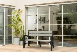 Keter Montero Tuinbank - 3-personen - 150x62,5x89cm – Grafiet -Gardena Winkel 1200x805