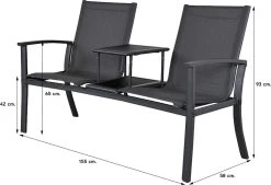 Tete-a-Tete Aluminium Tuinbank Felix -Gardena Winkel 1200x823