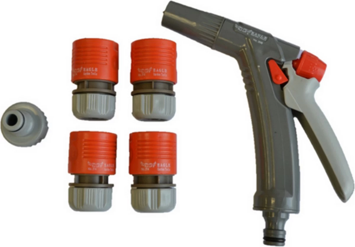 Slangenwagen Met 50 Meter Tuinslang | Eagle Garden | Incl. Spuitkopstuk En Connectors | Geel 4 Slangenwagen Met 50 Meter Tuinslang | Eagle Garden | Incl. Spuitkopstuk En Connectors | Geel - Afbeelding 4