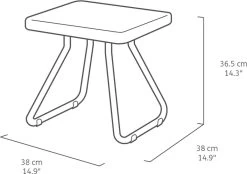 Keter Rio Balkonset - 3 Delig - Grafiet -Gardena Winkel 1200x847 1