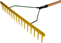 Excellent - Blad Hark - Polyhark Recht Rand - Tuin En Gazon Hark - Handhark - Grashark - Hark Zonder Steel - 16 Tanden - Rood - 65 CM -Gardena Winkel 1200x850 3