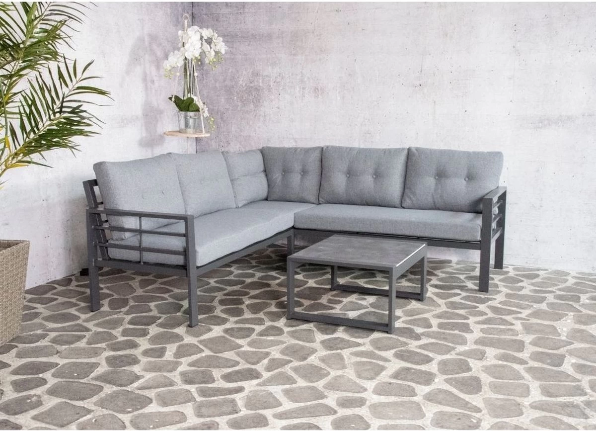 SenS-Line Elba Aluminium Loungeset | Met Koffietafel 16 SenS-Line Elba Aluminium Loungeset | Met Koffietafel - Afbeelding 16