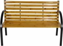 Dutcc 41142 - Tuinbank - Woodstock - 120 Cm – Zwart -Gardena Winkel 1200x881 1