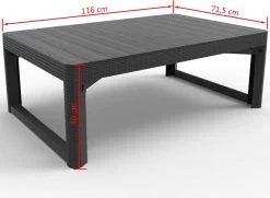 Allibert Lyon Tuintafel - 116x71,5x66/40 Cm - Grafiet 26 Allibert Lyon Tuintafel - 116x71,5x66/40 Cm - Grafiet -Gardena Winkel 1200x881 2