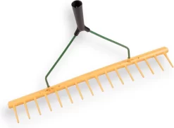 Excellent - Blad Hark - Polyhark Recht Rand - Tuin En Gazon Hark - Handhark - Grashark - Hark Zonder Steel - 16 Tanden - Rood - 65 CM -Gardena Winkel 1200x881 5
