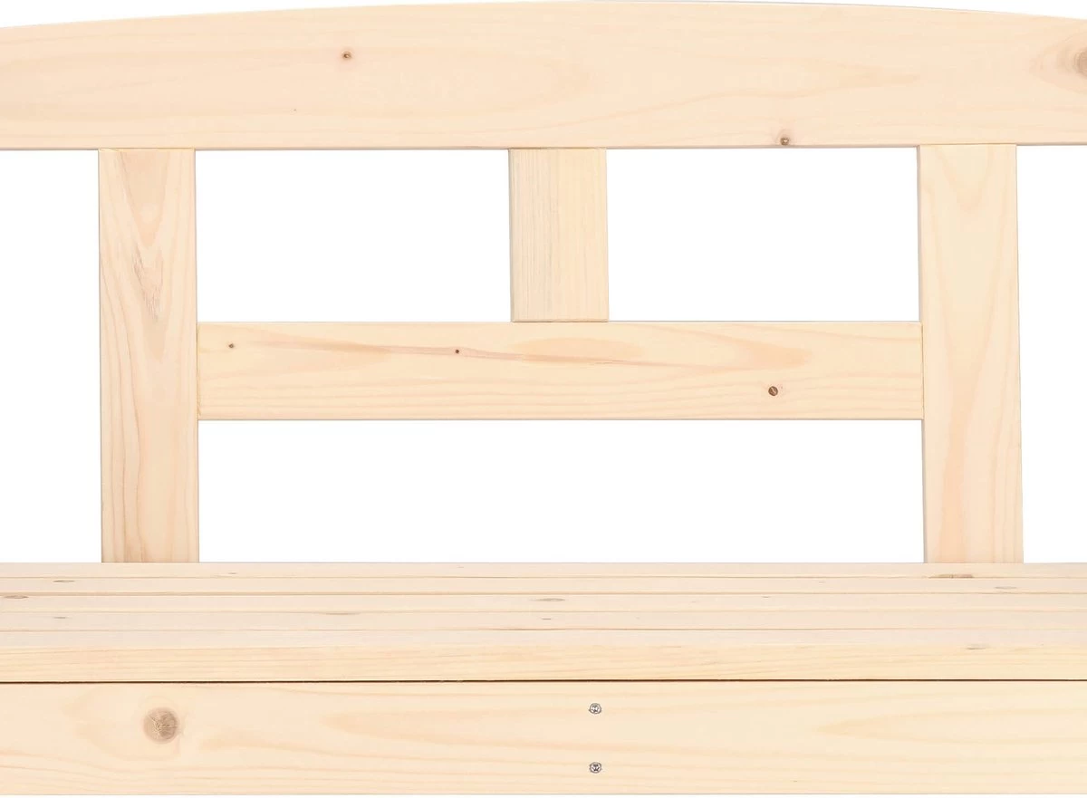 Merkloos Springos Tuinbank | Tuinbankje | Zitbank Buiten | Naaldhout | 119 X 78 X 45 Cm | Licht 9 Merkloos Springos Tuinbank | Tuinbankje | Zitbank Buiten | Naaldhout | 119 X 78 X 45 Cm | Licht - Afbeelding 9