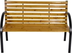 Dutcc 41142 - Tuinbank - Woodstock - 120 Cm – Zwart -Gardena Winkel 1200x886
